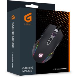 Conceptronic DJEBBEL03B Ratón Gaming USB, 7200 DPI óptico, 7 botones programables, para mano derecha, Negro