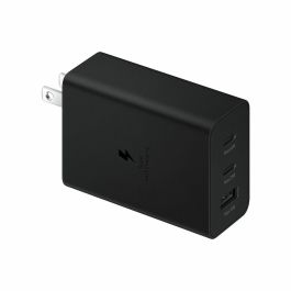 Samsung EP-T6530NBEGEU Cargador de Pared 65W Triple Puerto para Carga Rápida con 2x USB-C y 1x USB-A Negro