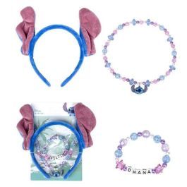 Conjunto de bisutería 3 piezas stitch(pulsera, collar y diadema) 12.5 x 19.0 x 1.0 cm Precio: 6.798385. SKU: B18BSYD8NV