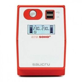 Salicru 647CA000002 Sistema de Alimentación Ininterrumpida (SAI) Línea Interactiva SPS SOHO+ 0.65kVA 360W 2 Salidas AC USB LCD Salicru 647CA000002 Sistema de Alimentación Ininterrumpida (SAI) Línea Interactiva SPS SOHO+ 0.65kVA 360W 2 Salidas AC USB LCD