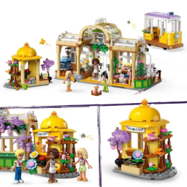 Lego Friends 42671 Cafetería y puesto de flores - Set de construcción para niñas de 9 años