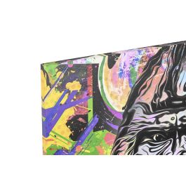 DKD Home Decor Cuadro Multicolor Lienzo y MDF Gorila 70 x 1.8 x 50 cm (3 Unidades)