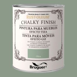 Bruguer Rust-oleum chalky finish pintura a la tiza oliva 0,750l ultra mate efecto empolvado 5397527