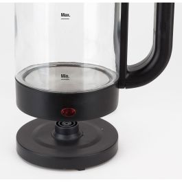 Hervidor JATA 1500 W 1,2 L Transparente Acero Inoxidable Vidrio de Borosilicato