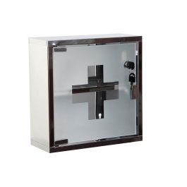 DKD Home Decor Botiquin Metalizado Metal y Espejo 30 x 30 x 12 cm (4 Unidades) Precio: 51.49999943. SKU: B1GS7Q2A45