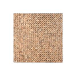 DKD Home Decor Decoración de Pared Moderna de Madera de Mango con Troncos Natural 90x90x3 cm