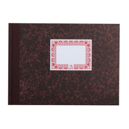 Dohe Cuaderno Cartone Caja Entrada y Salida Apaisado 100 Hojas 70 g/m² 207 x 154 mm