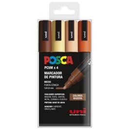 POSCA Marcador PC-5M-4C No Permanente, Punta 1.8 mm-2.5 mm, Estuche 4 Unidades, Colores Surtidos Precio: 10.50000006. SKU: B16GJCC67G