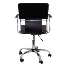 Piqueras Y Crespo Silla Bogarra Giratoria Brazos-F Chasis Cromado Tapizado Similpiel Negro Piqueras Y Crespo Silla Bogarra Giratoria Brazos-F Chasis Cromado Tapizado Similpiel Negro