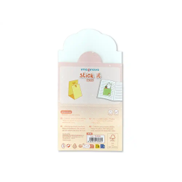 Imaginovo Bloc notas adhesivas Bunny verde 60x125 mm con soporte 20 hojas