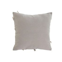 Cojin Boho DKD Home Decor Beige Blanco 45 x 45 cm (2 Unidades)