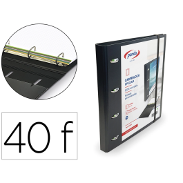 Pardo Carpeta con Recambio Personalizable 4 Anillas 35 mm Negro PP Foam, Block 120 Hojas 90 grs, Separador 5 Colores, A4 Precio: 14.49999991. SKU: B1CNW9PE8P