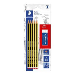 Staedler Lápiz de grafito HB (nº2), ecológico, blíster 5 uds + goma de borrar mars plastic Precio: 8.94999974. SKU: B12BHEBMS5