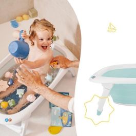 BADABULLE Bañera plegable, 35L, súper compacta, tapón de drenaje con indicador de calor, diseño divertido BADABULLE Bañera plegable, 35L, súper compacta, tapón de drenaje con indicador de calor, diseño divertido