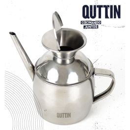 Quttin Aceitera Inox 450Ml - 8.5 cm Ancho x 12 cm Alto x 14.5 cm Largo (12 Unidades)