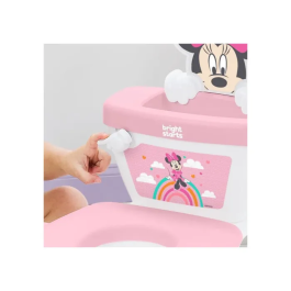 Bright Starts BRI17553 Orinal y Reductor 2 en 1 Minnie MySize con Asiento Extraíble para Fácil Limpieza
