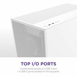 NZXT CM-H72FW-01 H7 Flow - Caja Semitorre de PC ATX/Micro-ATX/Mini-ITX, Blanco