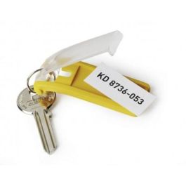 DURABLE Llaveros Key Clip amarillos (6 unidades) – 25 mm ancho x 68 mm alto