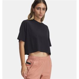 Camiseta de Manga Corta Mujer Under Armour Negro Fitness 10-12 Años