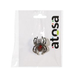 Anillo Araña Negra para Disfraces de Bruja, Viuda Negra o Halloween - Accesorio para Fiestas de Terror