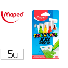 Maped Rotulador Color Peps Jumbo Punta Pincel Caja de 5 Colores Surtidos Precio: 5.94999955. SKU: B1FJVZJ6B4