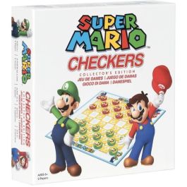Goliath GOL8720077329768 Super Mario Damas (Checkers) - Juego de Mesa Familiar para Niños a partir de 6 Años