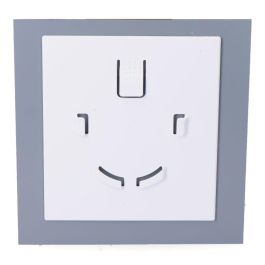 Edm Tapa Extractor de Aire 08413 Gris Aluminio Cepillado 175 x 175mm ø10cm