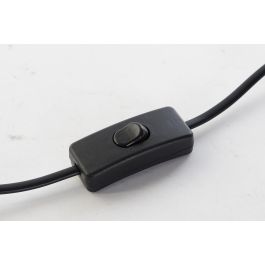 DKD Home Decor Lámpara Sobremesa Resina Algodón Dorado Negro 20x43x20 cm E27 40W Conejo (Pack 2 Unidades)