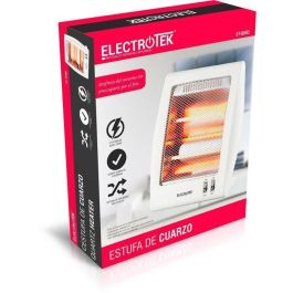 Thulos Estufa Eléctrica ET-QH02, 400W/800W, 2 Niveles de Temperatura, Seguridad Anti-vuelco, Compacta