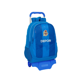 Mochila Escolar con Ruedas R. C. Deportivo de La Coruña Azul 32 x 44 x 16 cm Precio: 67.50000004. SKU: B18RTYE9JQ