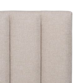 Cabecero Beige Tejido Dormitorio 160 X 8 X 100 cm