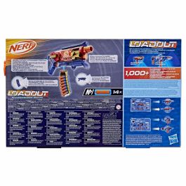 Nerf HASG17594N0 Lanzador Loadout Shadowspeed Recon con tambor giratorio de 6 dardos, incluye 14 dardos Nerf N1 y almacenamiento