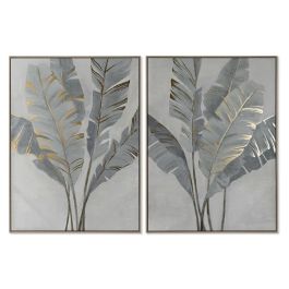 Cuadro Tropical DKD Home Decor Azul Blanco 4 x 120 x 90 cm (2 Unidades) Precio: 225.8899995. SKU: B1FD9L66SY