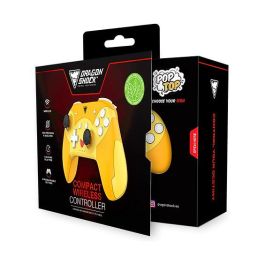 DragonShock PopTop Compact Mando Inalámbrico Gamepad para Nintendo Switch, Bluetooth, USB-C, 19 Botones, Giroscopio - Naranja/Rojo/Amarillo