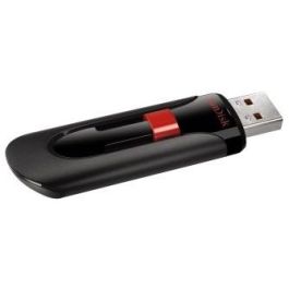 SanDisk USB Cruzer Glide 128GB USB 2.0 tipo A Negro/Rojo con Protección por Contraseña y Software SecureAccess
