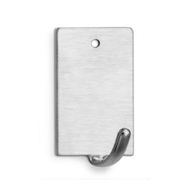 Inofix Colgador adhesivo acero 2018-1-001, cromado, acero inoxidable, blister 3 unid.