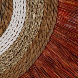 Mural Pared Fibra Natural Decoración 75 X 3 X 46 cm