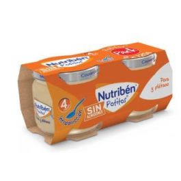 Nutriben Potito Pera Platano 2X120Gr.+4M Precio: 4.4999999. SKU: B1DGLVAMZP