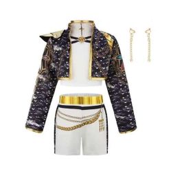 Rubies Disfraz Kpop Rumi Golden Deluxe para Niños de 9-10 Años (134-140cm)