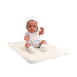 Tachan Bebé de 30 cm de vinilo con conjunto de encaje azul: gorro, peto y botitas. Incluye manta. Regalo ideal +3 años Precio: 19.49999942. SKU: B1AH4KXETP