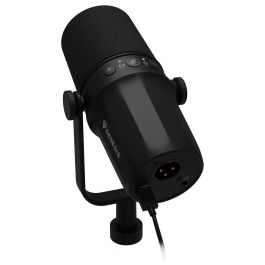 Genesis Gaming RADIUM 750D Micrófono para PC con Conector USB/XLR, Cardioide, 24-bit / 96 kHz, Negro