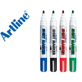 Artline EKT-2 Rotulador para Camiseta, Punta Redonda 2 mm, Negro, Rojo, Azul y Verde, Caja de 4 Unidades Precio: 10.50000006. SKU: B1HNFKJ6QZ