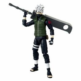 Bandai Figura de Acción Coleccionable Anime Heroes Naruto Shippuden Kakashi Hatake Cuarta Gran Guerra Ninja 17 cm con manos extra