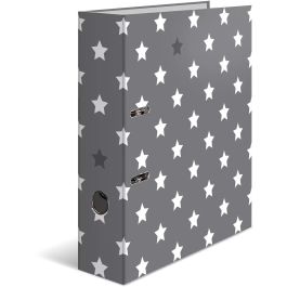 HERMA Carpeta A4 Estrellas gris con estrella blanca Precio: 17.5000001. SKU: B145FZCLH2