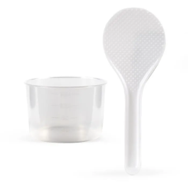 Livoo DOC111 Olla Arrocera - Blanco, 1.5 L, Antiadherente, Calentamiento, Tapa Transparente con Evaporador