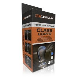 Class POM30146 Pomo Corto Negro 30 mm Símil Piel Aluminio para Cambios con/sin Gatillo