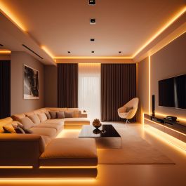 Muvit Tira Led Neon Ip65 5m, Blanco Cálido 3000K, Control Remoto, 120 LEDs/m, 2600lm, DC 12V