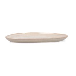 Bidasoa Plato Llano Cerámico Ikonic con Relieves Orgánicos Blanco, 14x13,6 cm, Apto Lavavajillas y Microondas, 12 Unidades