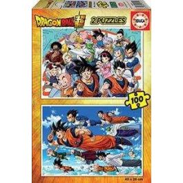 PUZZLE 2x100 DRAGON BALL DE 6-8 AÑOS EDUCA BORRAS 18214