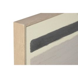 Cuadro Home ESPRIT Marrón Negro Abstracto Urbano 102 x 4,5 x 102 cm (2 Unidades)